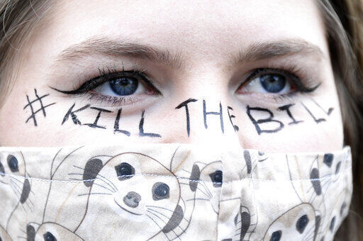 APTOPIX Britain Protest